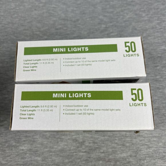 BNIP-Garden Party Mini Lights - 50 Lights Each - New - Indoor Outdoor Pack of 2 - Picture 9 of 10